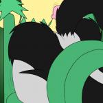 1:1 2018 anal anthro anthro_on_feral bestiality big_butt black_body black_fur bound butt butt_focus digital_media_(artwork) dominant duo elemental_creature erection feral flora_fauna from_behind_position fur generation_3_pokemon generation_5_pokemon genitals green_body green_fur green_theme grey_body grey_fur hi_res hot_dogging humanoid_genitalia humanoid_penis ky_(malamute) legs_together male male/male male_penetrated male_penetrating male_penetrating_male mammal mightyena multicolored_body multicolored_fur nintendo penetration penis plant pokemon pokemon_(species) primate questionable_consent restrained sex simisage simple_background size_difference small_dom_big_sub submissive submissive_male vines