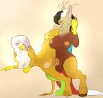 2014 anthro anthrofied avian balls beak blush breasts brown_fur crossgender dickgirl dickgirl_on_dickgirl discord_(mlp) draconequus duo friendship_is_magic fur gilda_(mlp) gryphon horn intersex my_little_pony nipples nude penetration penis plain_background sex sinibeau spread_legs spreading standing vein white_fur wings
Rating: Explicit
Score: 9
User: lemongrab
Date: April 17, 2014