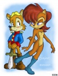 anthro antoine_d'coolette blonde_hair blue_eyes blush breasts canine chadthecartoonnut chipmunk clothing couple coyote cute female french french_language hair male mammal oddly_sexy red_hair rodent sally_acorn sega shy sonic_(series) text
Rating: Safe
Score: 4
User: ranksgiving
Date: April 07, 2013