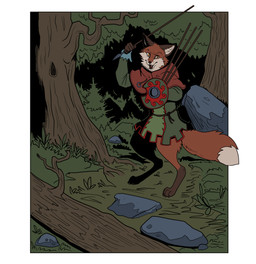 amber_eyes anthro barefoot bottomless clothed clothing digitigrade dipstick_tail feet forest forest_background fur holding_melee_weapon holding_object holding_polearm holding_shield holding_spear holding_weapon leg_markings male markings medieval medieval_clothing medieval_weapon melee_weapon nature nature_background plant polearm red_body red_fur shield socks_(marking) solo spear tail tail_markings tree weapon white_tail_tip garbagegarage canid canine fox mammal red_fox true_fox hi_res