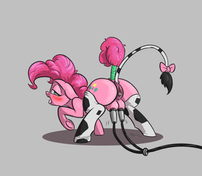 accessory anal anal_penetration anatomically_correct animal_genitalia animal_vulva anus areola blush bodily_fluids bow_(feature) bow_accessory bow_ribbon breast_milking buttplug buttplug_tail equine_genitalia equine_vulva fake_tail female feral furgonomics genitals hair lactating machine milking_machine penetration pink_areola pink_hair pink_tail pink_vulva plug_(sex_toy) ribbons sex_toy solo tail tail_accessory tail_bow tail_ribbon tail_wraps teat_milking teats vulva wraps alorix friendship_is_magic hasbro my_little_pony pinkie_pie_(mlp) earth_pony equid equine horse mammal pony