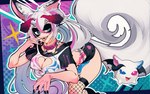 Rating: q
ID: 5589121
Date: 2025-05-21 19:01:43 -0400
Status: pending
Score: 6
accessory animal_humanoid bedroom_eyes belt big_tail black_bottomwear black_clothing black_shorts blue_belt blue_eyes bottomwear breasts canid canid_humanoid canine canine_humanoid cleavage cleavage_cutout clothed clothing collar crop_top cutout digital_drawing_(artwork) digital_media_(artwork) duo ear_piercing fangs female fishnet_clothing fishnet_legwear fishnet_thigh_highs hair hair_accessory hair_between_eyes heart_cutout heterochromia hi_res highlights_(coloring) horn horned_humanoid humanoid legwear long_hair looking_at_viewer mammal mammal_humanoid medium_breasts membrane_(anatomy) membranous_wings midriff narrowed_eyes nipple_outline open_mouth open_smile piercing pink_collar pink_eyes sachiko2s seductive shirt shorts smile smiling_at_viewer spiked_collar spikes tail tailed_humanoid teeth thigh_highs tongue tongue_out topwear vtuber white_hair white_tail wings wolf_humanoid post #5589121