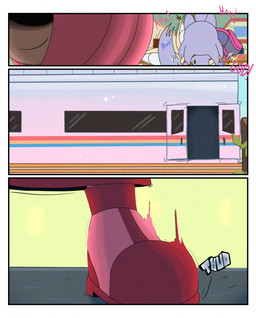 anthro duo female male onomatopoeia public public_sex sex sound_effects text train vehicle awkward2eleven sega sonic_the_hedgehog_(series) the_murder_of_sonic_the_hedgehog amy_rose fan_character canid canine canis eulipotyphlan fennec_fox fox hedgehog mammal true_fox wolf absurd_res comic hi_res
