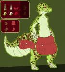 ambiguous_gender saddle_bag simple_background smile solo spots ferret_cyan eublepharid gecko leopard_gecko lizard reptile scalie 2018 digital_drawing_(artwork) digital_media_(artwork) full-length_portrait hi_res portrait