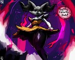 anthro black_mold colorful_background female hallucination mold solo speech_bubble text aph_(artist) nintendo pokemon braixen generation_6_pokemon pokemon_(species) 5:4 colorful_theme