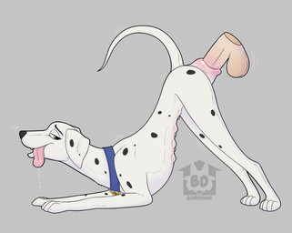 animal_genitalia animal_vulva ass_up balls belly_nipples bestiality bodily_fluids brown_background canine_genitalia canine_vulva collar collar_only disembodied_penis dripping drooling duo erection female female_feral female_focus female_penetrated feral feral_focus feral_penetrated fur genitals human_on_feral human_penetrating human_penetrating_female human_penetrating_feral humanoid_genitalia humanoid_penis interspecies logo looking_back male male/female male_on_feral male_penetrating male_penetrating_female male_penetrating_feral markings multi_nipple nipples nude offscreen_male open_mouth orifice_tugging paws penetration penile penile_penetration penis pink_vulva quadruped raised_tail saliva saliva_drip saliva_on_tongue sex side_view simple_background solo_focus spots spotted_body spotted_fur tail text tongue tongue_out vaginal vaginal_penetration vaginal_tugging vulva white_body white_fur barndog 101_dalmatians disney perdita canid canine canis dalmatian domestic_dog human mammal 2026 artist_logo artist_name digital_drawing_(artwork) digital_media_(artwork) hi_res shaded soft_shading