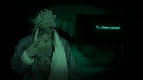 abs anthro biped claws facial_scar finger_claws fur grey_body grey_fur looking_at_viewer male male_anthro muscular muscular_anthro muscular_male pecs scar solo talking_to_viewer text tusks eruprior elden_ring fromsoftware no_i'm_not_a_human blaidd_(elden_ring) canid canine canis mammal wolf 16:9 2025 digital_media_(artwork) english_text hi_res widescreen