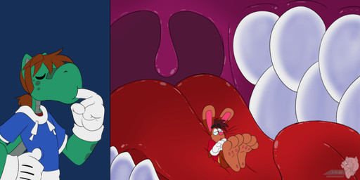 3_toes 4_fingers anthro big_feet big_tongue cartoon_gloves curled_tongue duo feet fingers inside_mouth lying male male/male mawplay on_back pawpads paws red_tongue soft_vore soles sucking_on_fingers toes tongue toony uvula vore whiskers wings crocdragon89 mythology joshua_edgars_(crocdragon89) roderick_(tamerkoh) toon_joshua_edgars_(crocdragon89) dragon lagomorph leporid mammal mythological_creature mythological_scalie rabbit scalie absurd_res alpha_channel hi_res