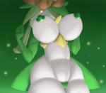 2018 big_breasts breasts elemental_creature elemental_humanoid female flora_fauna flower generation_5_pokemon genitals hamili huge_breasts humanoid leaf lilligant looking_at_viewer looking_down nintendo nipples not_furry nude orange_eyes plant plant_humanoid pokemon pokemon_(species) pokemorph pose pussy short_stack simple_background smile solo wide_hips