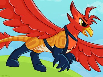 angry animal_genitalia balls bdsm bdsm_gear beak belly black_latex clothing eyebrows feathers feral flaccid fur genitals harness latex latex_clothing latex_harness latex_legwear latex_stockings legwear male open_beak open_mouth orange_body orange_fur penis red_body red_feathers red_wings running sheath sky solo spread_wings stockings tan_belly tongue wings yellow_beak cyadical hasbro my_little_pony mythology fan_character hotrod_(cyadical) avian gryphon mythological_avian mythological_creature