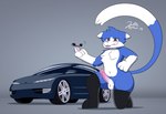 2000s anthro balls belly blue_body blue_fur bodily_fluids car clothing cum cum_drip dripping femboy fluffy fur genital_fluids genitals grey_eyes leggings legwear looking_at_viewer looking_down low-angle_view male navel penis precum satire smile smirk solo teeth thong underwear vehicle wide_hips catgirlsupreme general_motors oldsmobile oldsmobile_profile jetta_(catgirlsupreme) domestic_cat felid feline felis mammal hi_res