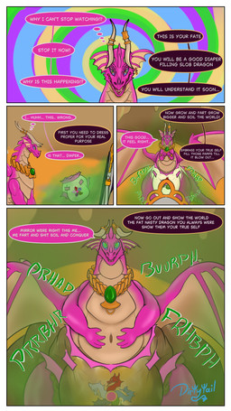 bodily_fluids cave corruption diaper excessive_feces fart fart_cloud fart_fetish feces feces_blowout feral genital_fluids gold_(metal) gold_jewelry hyper hyper_feces hyper_soiling hypnosis jewelry magic magic_user male membrane_(anatomy) membranous_wings mind_control mirror onomatopoeia overweight overweight_feral overweight_male pooping purple_body soiled_diaper soiling soiling_diaper solo sound_effects speech_bubble text unclean_diaper urine used_diaper weight_gain wet_diaper wings dirtytail dungeons_and_dragons hasbro mythology wizards_of_the_coast dirtytail_(character) dragon kobold mythological_creature mythological_scalie scalie 9:16 comic english_text hi_res