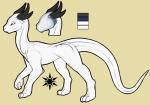 feral horn mask nude side_view solo standing tail ivory-raven mythology sonata dragon mythological_creature mythological_scalie scalie model_sheet