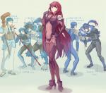 armor blue_body blue_fur female fur group human_focus male melee_weapon not_furry_focus polearm spear square_crossover weapon hiratashi fate_(series) mythology type-moon caster_cu_chulainn_child_of_light lancer_cu_chulainn_child_of_light lancer_scathach canid canine canis human mammal mythological_canine mythological_creature werecanid werecanine werecreature werewolf wolf 2014