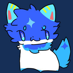 ambiguous_gender anthro blue_body blue_eyes blue_fur fur solo white_body white_fur xingguang xingguang_cpp original_character_do_not_steal canid canine canis mammal wolf