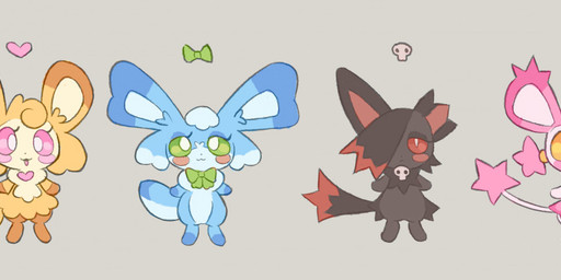 alternative_fashion ambiguous_gender anthro chibi emo female fur group pink_body pink_fur semi-anthro sparklefur star_tipped_tail tail unusual_anatomy unusual_tail clockstops3am conditional_dnp ambiguous_species mammal mouse murid murine rodent
