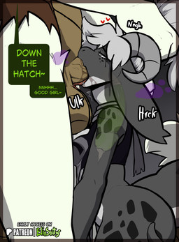 anthro anthro_on_anthro anthro_penetrated anthro_penetrating anthro_penetrating_anthro balls bdsm biped breasts clothed clothed_anthro clothed_female clothing deep_throat duo erection faceless_anthro faceless_character faceless_male fellatio female female_penetrated fingers freckled_face freckles fur genitals hair horn larger_male male male/female male_penetrating male_penetrating_female non-mammal_breasts non-mammal_hair nude nude_anthro nude_male oral oral_penetration penetration penile penis penis_in_mouth pet_praise petplay praise roleplay scale_freckles scales sex size_difference smaller_female smaller_penetrated tail text spiritelin elin_(psychorodent) scylla_(spiritelin) kobold scalie snatyr 2026 english_text hi_res