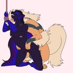 1:1 anthro anthro_on_feral anthro_penetrated antoszowa arcanine balls bestiality blue_body blue_fur bodily_fluids breasts chatin_naidoo duo female female_on_feral female_penetrated feral feral_penetrating feral_penetrating_anthro forepaws_on_hips from_behind_position fur generation_1_pokemon genital_fluids genitals hair hi_res humanoid_genitalia humanoid_pussy interspecies jewelry kneeling male male/female male_penetrating male_penetrating_female mammal mating_grip mephitid nintendo nude on_ground paws penetration pokemon pokemon_(species) pokephilia pussy rope sex size_difference skunk smile teeth vaginal vaginal_fluids vaginal_penetration