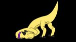 collar feral horn male solo tail twerking nijtus mythology dragon mythological_creature mythological_scalie scalie 16:9 animated hi_res short_playtime widescreen