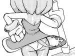 anthro butt clothed clothing female gloves hammer handwear holding_hammer holding_object holding_tool holding_weapon panties panty_shot rear_view solo tools underwear upskirt weapon mario-grant sega sonic_the_hedgehog_(series) amy_rose eulipotyphlan hedgehog mammal 2022 dithering greyscale monochrome