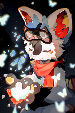 2_horns 4_fingers anthro biped black_background black_body black_fur blue_body blue_fur bodily_fluids chest_tuft claws crying dragon_horn eyes_closed eyewear eyewear_on_head fingers fur goggles goggles_on_head horn inner_ear_fluff kemono male markings multicolored_body multicolored_fur neck_tuft orange_markings pawpads paws red_scarf scarf simple_background solo tears tuft white_body white_fur yellow_markings mianbailg mythology fructose_(fructose_c) arthropod butterfly dragon furred_dragon furred_scalie insect lepidopteran mythological_creature mythological_scalie scalie winged_dragon 2025 digital_drawing_(artwork) digital_media_(artwork) hi_res shaded wallpaper