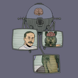 ambiguous_gender brain_dome brain_in_a_jar brown_body brown_fur brown_hair cathode_ray_tube clothing coat crt_effect duo facial_hair feral fur grey_background hair lab_coat looking_at_viewer machine metallic_body mustache new_vegas not_furry screen simple_background topwear owainigo fallout microsoft dr._borous gabe_(fallout) canid canine canis cyberdog_(fallout) domestic_dog german_shepherd herding_dog human mammal pastoral_dog robot think_tank_(fallout) 1:1 low_res male_(lore)
