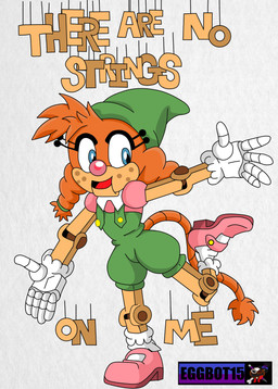 big_nose clothed clothing doll female fur gloves hair handwear headgear headwear lyrics machine not_furry open_mouth orange_body orange_fur pigtails puppet simple_background smile solo text eggbot15 disney disney's_pinocchio idw_publishing pinocchio sega sonic_the_hedgehog_(comics) sonic_the_hedgehog_(idw) sonic_the_hedgehog_(series) belle_the_tinkerer badnik humanoid robot absurd_res digital_media_(artwork) english_text hi_res