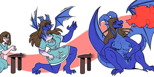 anthro base_one_layout basic_sequence big_breasts biped body_part_growth body_size_growth breasts breath_powers brown_hair claw_growth claws clothing critical_roll d20 dialogue dice dress elemental_manipulation expansion eyes_closed eyewear female fingering fingering_self fire fire_breathing fire_manipulation furniture genitals glasses growth hair hand_on_breast horn horn_growth human_to_anthro kneeling linear_sequence long_hair looking_pleasured masturbation membrane_(anatomy) membranous_wings mid_transformation natural_20 neck_expansion nipples one_row_layout open_mouth scale_growth scales simple_background sitting size_transformation snout snout_growth solo species_transformation spread_legs spreading surprised table tail tail_growth text three_frame_image three_frame_sequence torn_clothing transformation transformation_sequence vaginal vaginal_masturbation vulva white_background wing_growth wings artist-chan mythology dragon human mammal mythological_creature mythological_scalie scalie 2019 english_text hi_res sequence