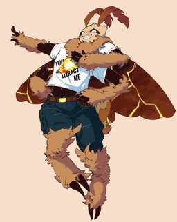 2_claws 4_arms 5_fingers anthro arthropod_abdomen belt biped black_body black_sclera black_skin blue_clothing blush bottomwear brown_body brown_fur claws clothed clothing digitigrade fingers fur grin insect_wings kintsugi_(art) lepidopteran_wings male midriff multi_arm multi_limb navel neck_tuft shirt shorts simple_background smile solo t-shirt topwear tuft white_clothing white_eyes wings yummypillow floof_(binaryfloof) arthropod insect lepidopteran moth absurd_res hi_res