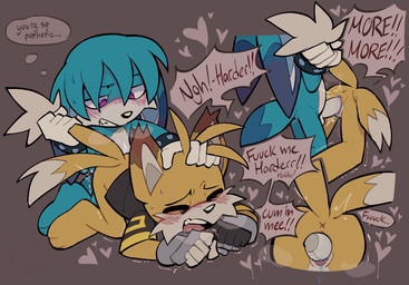 2_tails 3_toes 5_fingers all_fours andromorph andromorph/male andromorph_anthro andromorph_penetrated anthro anthro_on_anthro anthro_penetrated anthro_penetrating anthro_penetrating_anthro anus balls barefoot begging begging_for_more big_ears big_feet biped black_clothing black_eyebrows black_gloves black_handwear black_hoodie black_nose black_text black_topwear blue_body blue_ears blue_fur blue_inner_ear blue_tail blush blush_lines bodily_fluids bottomless bottomless_andromorph bottomless_anthro bottomless_intersex bracelet breath brown_ear_tips brown_ears cheek_tuft clenched_teeth clitoris clothed clothed_andromorph clothed_anthro clothed_sex clothing countershading crossgender cum_request dialogue dipstick_ears dipstick_tail disembodied_penis doggystyle drooling duo ear_markings ears_down erection explicitly_stated_consent eyebrows eyes_closed facial_tuft feet fingers from_behind_position fur genital_fluids genitals gloves grey_background grey_clothing grey_gloves grey_handwear grey_inner_ear handwear head_grab heart_symbol hoodie humanoid_genitalia humanoid_hands humanoid_penis humanoid_vulva inner_monologue insemination_request intersex intersex/male intersex_anthro intersex_penetrated jewelry kneeling looking_down looking_down_at_partner male male_anthro male_penetrating male_penetrating_andromorph male_penetrating_intersex markings moan mostly_nude mostly_nude_anthro mostly_nude_male motion_lines mta_crossgender mti_crossgender multi_tail multicolored_clothing multicolored_ears multicolored_gloves multicolored_handwear multicolored_hoodie open_mouth orange_ears orange_tail penetration penile penile_penetration penis penis_in_vagina pink_clitoris pink_tongue pivoted_ears plantigrade profanity purple_eyes saliva saliva_string sex short_sleeves shota simple_background speech_bubble spiked_bracelet spikes tail tail_grab tail_markings tail_pull talking_to_another talking_to_partner teeth text thinking thought_bubble thrusting toes tongue topwear tuft two_tone_ears two_tone_inner_ear two_tone_tail vaginal vaginal_fluids vaginal_fluids_on_penis vaginal_fluids_on_vulva vaginal_penetration vulva white_balls white_clothing white_gloves white_handwear white_inner_ear white_penis white_tail white_tail_tip x_anus yellow_clothing yellow_hoodie yellow_topwear young young_andromorph young_anthro young_intersex young_male young_on_young young_penetrated duncanscocc idw_publishing netflix sega sonic_prime sonic_the_hedgehog_(comics) sonic_the_hedgehog_(idw) sonic_the_hedgehog_(series) kitsunami_the_fennec tails_nine canid canine fennec_fox fox mammal true_fox 2025 english_text handwritten_text hi_res sequence trans_(lore) trans_man_(lore)
