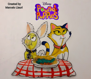 black_collar blue_body blue_fur cat_disguise collar duo eating_spaghetti female feral food fur holidays male multicolored_body multicolored_fur parody pasta pink_nose pointy_ears prick_ears spaghetti two_tone_body two_tone_fur yellow_body yellow_fur yellow_sclera marcelo_llauri disney hasbro lady_and_the_tramp miss_moxy pound_puppies pound_puppies_(2010) valentine's_day miss_moxy_(character) squirt_(pound_puppies) calico_cat canid canine canis chihuahua domestic_cat domestic_dog felid feline felis mammal toy_dog crossover hi_res traditional_media_(artwork)