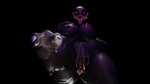 big_breasts breasts female genitals looking_at_viewer nipples nude simple_background solo thick_thighs rnobina halo_(series) microsoft xbox_game_studios alien humanoid sangheili 16:9 hi_res widescreen