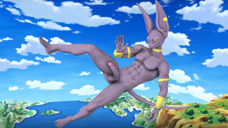 abs anthro armlet balls biceps bracelet ear_piercing ear_ring erection genitals glans gold_(metal) gold_jewelry hairless humanoid_genitalia humanoid_penis jewelry male muscular muscular_anthro muscular_male neck_ring nude pecs penis piercing purple_body purple_skin ring_piercing solo tail v-cut yellow_sclera crescentpapermoon dragon_ball dragon_ball_super beerus domestic_cat felid feline felis hairless_cat mammal sphynx_(cat) 16:9 3d_(artwork) digital_media_(artwork) hi_res widescreen