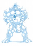 2010 anthro arody balls barefoot belly biceps big_balls big_muscles big_penis biped blue_and_white bottomwear canid canine canis clothed clothing digital_media_(artwork) domestic_dog exclamation_point feet flaccid foreskin fur genitals growth hat headgear headwear huge_balls huge_muscles huge_penis humanoid_genitalia humanoid_penis hyper hyper_muscles male mammal monochrome muscle_growth musclegut muscular muscular_anthro muscular_male navel necktie nipples open_mouth pants pecs penis question_mark sam_and_max samuel_dog simple_background solo speech_bubble standing surprise teeth topless torn_clothing vein veiny_penis wardrobe_malfunction