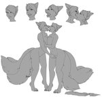 anthro breast_squish breasts breasts_frottage clitoris duo female female/female fingering fingers fondling gender_transformation genitals grope kissing masturbation mtf_transformation multi_tail pussy rubbing squish tail tongue transformation wet wide_hips foulfrost narusewolf canid canine fox human humanoid mammal together_(disambiguation) hi_res monochrome sequence story story_in_description