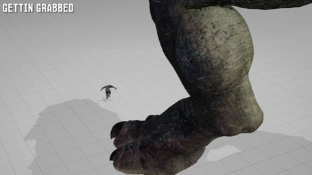 3_toes anthro claws duo extreme_size_difference feet feral foot_crush foot_focus larger_anthro larger_male macro male male/male micro size_difference smaller_human smaller_male stomped stomping toe_claws toes gettingrabbed ark_survival_(series) king_titan human mammal 16:9 animated hi_res no_sound short_playtime video widescreen