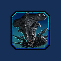 2_mouths black_body black_border black_skin bodily_fluids border drooling eyeless female female_humanoid light multi_mouth not_furry open_mouth saliva sharp_teeth simple_background solo teeth transparent_background unknown_artist alien_(franchise) dead_by_daylight alien humanoid xenomorph xenomorph_queen 1:1 2026 alpha_channel bust_portrait colored crossover digital_drawing_(artwork) digital_media_(artwork) english_description icon lighting official_art portrait shaded