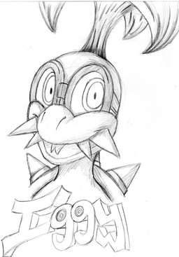 eyewear male simple_background solo white_background renee-moonveil mario_bros nintendo iggy_koopa koopaling koopa scalie 2015 bust_portrait monochrome portrait sketch