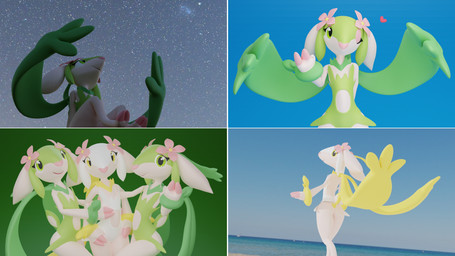 anthro detailed_background female female/female flower green_background group head_flower heart_symbol heart_wink looking_at_viewer night one_eye_closed plant simple_background sky star starry_sky wink winking_at_viewer piporete fakemon nintendo pokemon deer elemental_creature faunazon flora_fauna mammal pokemon_(species) 3d_(artwork) absurd_res blender_(artwork) digital_media_(artwork) hi_res multiple_images