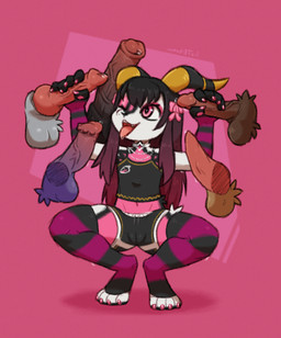 alternative_fashion animal_genitalia animal_penis anthro balls barefoot bodily_fluids bottomwear camel_toe canine_genitalia canine_penis clothing crouching disembodied_penis dripping drooling emo equine_genitalia equine_penis erection faceless_character feet female fur genital_fluids genitals group handjob hindpaw humanoid_genitalia humanoid_hands humanoid_penis interspecies knot leaking leaking_precum legwear looking_at_another male male/female midriff navel open_mouth pawpads paws penile penile_spines penis precum precum_drip saliva sex sheath shorts simple_background solo_focus spread_legs spreading surrounded sweat tapering_penis thigh_highs tongue tongue_out vein veiny_penis moodytail hotdogxforehead hybrid unknown_species 2026 absurd_res digital_media_(artwork) hi_res