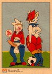 anthro ball balls bedroom_eyes big_balls big_penis blush butt clothed clothing cross-popping_vein duo femboy flustered fur genitals huge_penis logo looking_at_another male male/male narrowed_eyes nervous nipples nude penis red_eyes seductive simple_background soccer_ball tail text white_body white_fur hoosierman9911a game_freak nintendo pokemon cinderace generation_8_pokemon lagomorph leporid mammal pokemon_(species) rabbit raboot 2025 absurd_res artist_logo artist_name copyright_name digital_drawing_(artwork) digital_media_(artwork) english_text hi_res signature