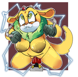anthro areola big_areola big_breasts biped blotchy_areola bodily_fluids breasts countershade_face countershade_fur countershading dildo dildo_in_vagina dildo_insertion drooling electricity eyelashes female front_view fucking_machine fur genital_fluids genitals green_eyes heart_eyes heart_symbol huge_breasts humanoid_genitalia humanoid_vulva long_eyelashes machine masturbation neck_tuft nipples nude penetration saliva sex_toy sex_toy_in_vagina sex_toy_insertion shortstack solo tuft vaginal vaginal_fluids vaginal_masturbation vaginal_penetration vulva white_body white_countershading white_fur yellow_body yellow_fur nanuna archie_comics sega sonic_the_hedgehog_(archie) sonic_the_hedgehog_(comics) sonic_the_hedgehog_(series) thunderbolt_the_chinchilla chinchilla chinchillid mammal rodent 2026 low_res