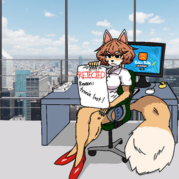 Rating: s
ID: 5646001
Date: 2025-06-16 10:22:51 -0400
Status: active
Score: 2
1:1 angry anthro bully_fox canid canine claws clothing collared_shirt detailed_background female fox holding_object holding_paper mammal office paper shirt solo tail topwear unknown_artist post #5646001