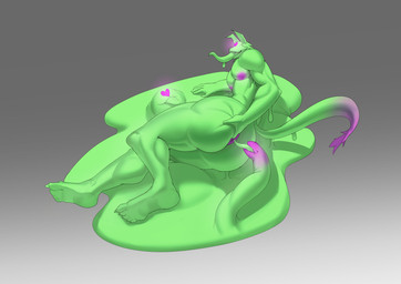 slime takeover facility-r grove_(game) canid canine canis domestic_dog goo_creature mammal absurd_res hi_res