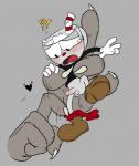 ambiguous_gender animate_inanimate assisted_exposure blush bottomwear bottomwear_down clothed clothing cuphead_(character) cuphead_(game) disembodied_hand duo embarrassed erection fleischer_style_toon for_a_head forced genitals gloves handwear humiliation imminent_rape larger_ambiguous male male/ambiguous male/male object_head partially_clothed penis rape shorts shorts_down size_difference smaller_male the_devil_(cuphead) toony toxic-boner undressing