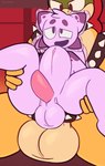 abdominal_bulge anal anal_penetration anthro balls big_balls big_penis biped carrying_another collar dipstick_ears duo ear_markings eyebrows from_behind_position front_view genitals hand_on_leg hand_on_thigh huge_balls huge_penis male male/male male_penetrated male_penetrating male_penetrating_male monotone_body multicolored_body multicolored_ears narrowed_eyes nude nude_male open_mouth penetration penis purple_body sex sitting spiked_collar spikes spread_legs spreading text tuft yellow_body panickingad mario_bros nintendo bowser patch_(axothotlad) amphibian axolotl koopa marine mole_salamander salamander scalie 2023 absurd_res artist_name digital_drawing_(artwork) digital_media_(artwork) hi_res