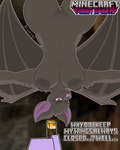 anthro bat_wings big_breasts breasts duo female fluffy_ears fur genitals grey_body grey_fur hanging_from_ceiling looking_at_another membrane_(anatomy) membranous_wings outline pink_nose purple_eyes pussy smile spread_arms spread_wings text thick_thighs torch upside_down wide_hips wings blankyart microsoft minecraft mojang xbox_game_studios ych_(character) animal_humanoid bat bat_(minecraft) bat_humanoid humanoid mammal mammal_humanoid 2024 4:5 digital_media_(artwork) hi_res shaded signature