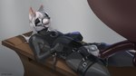 anthro bdsm blinders bodily_fluids bondage_gear chastity_cage chastity_device clothing dripping eyewear genital_fluids gloves handwear hooves latex male male/male petplay ponyplay precum precum_drip roleplay rubber_clothing skinsuit solo submissive tight_clothing chilldog canid canine canis domestic_dog mammal wolf absurd_res hi_res