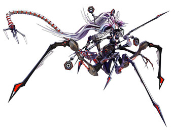 3_fingers 4_legs 4_wings alternative_fashion claws female fingers goth gothic_lolita hair head_wings insect_wings j-fashion lolita_(fashion) long_hair long_tail looking_at_viewer machine multi_wing red_eyes segmented_tail simple_background solo speaker tail twintails_(hairstyle) unusual_wing_placement white_background white_hair wings deino_(artist) calne_ca humanoid robot robot_humanoid robot_taur taur winged_humanoid 2023 3d_(artwork) 4:3 autodesk_3ds_max_(artwork) digital_media_(artwork)