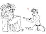 alexis_kitsune anthro artist: belt big_tail breasts canine chair chest clothing couple duo eyeshadow female fit foot_fetish fox hair long_ears long_hair love makeup male mammal massage necklace no_shirt open_mouth passion paws pubes shirt sitting spikes straight tails throne tongue wolf
Rating: Questionable
Score: 2
User: Alexis_Kitsune
Date: February 14, 2014
